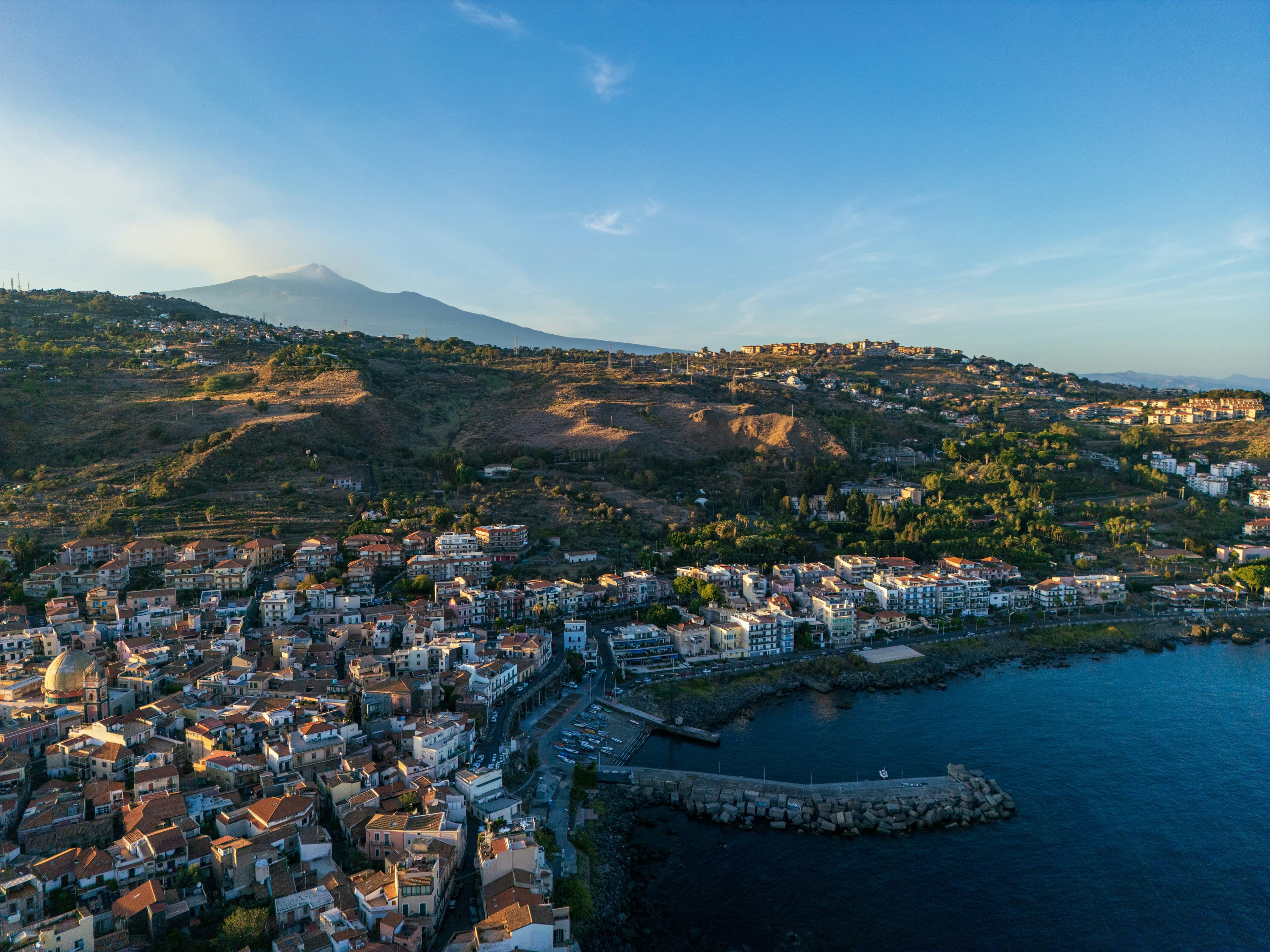 Tuscan countryside with farmhouse and cypress trees
